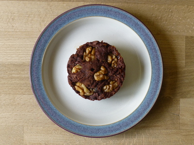 Brownies with dates and walnuts